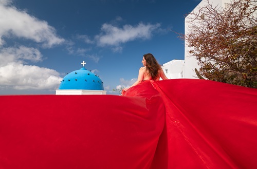 Manning red dress at 500