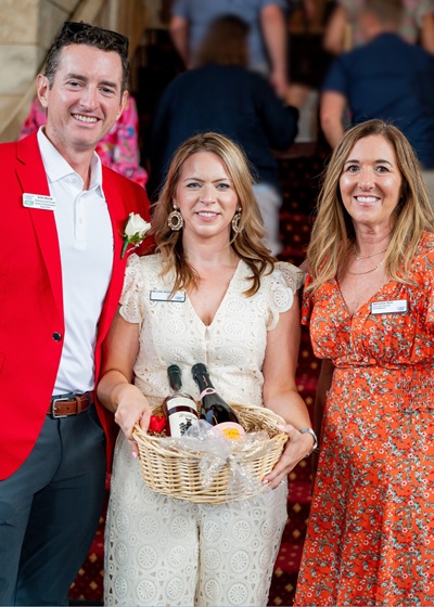 Monitor Most Influential Profile: Nick Hogan | 2025 Community Impact 4 Nick Hogan Richmond Golf Classic pictured with Mercedes McGinthy ACS and Adrienne Rich ACS at 400 1