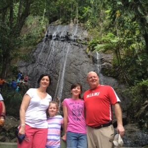Puerto Rico Waterfall Family Pic