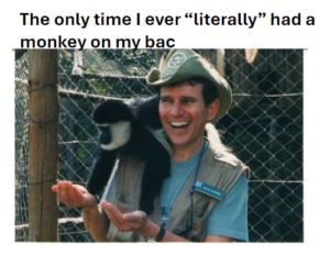 David with monkey