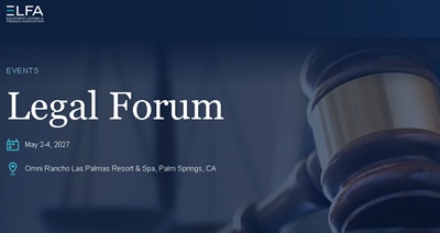 2027 ELFA Legal Forum